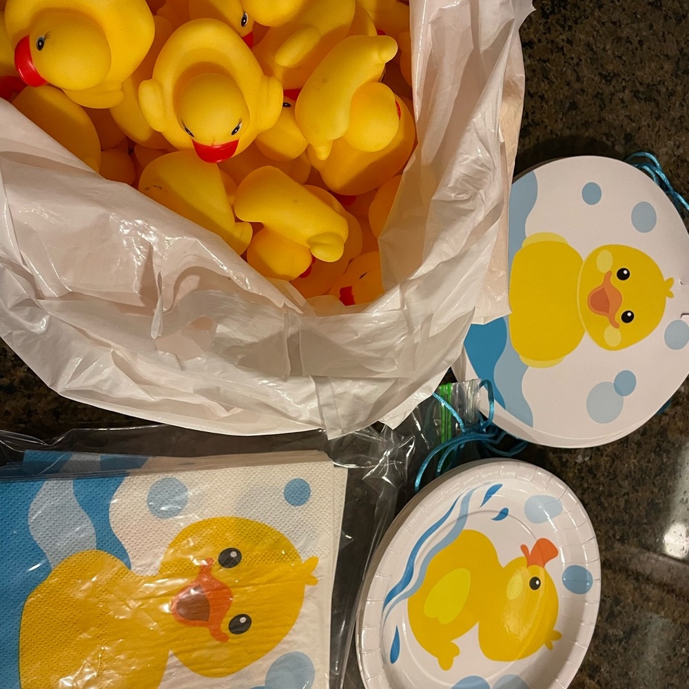 Baby shower decor - Rubber Ducky theme
